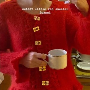 GANNI Mohair Cardigan